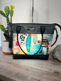 Cactus Mixed Media Handbag