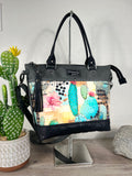 Cactus Mixed Media Handbag