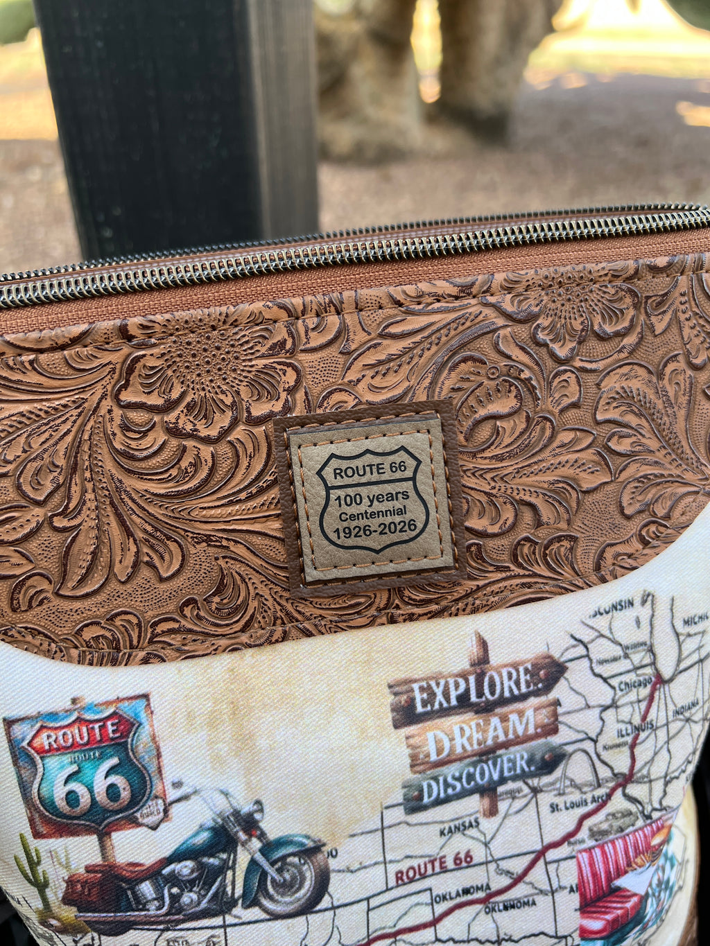 Route 66 Vintage Road Crossbody Bag
