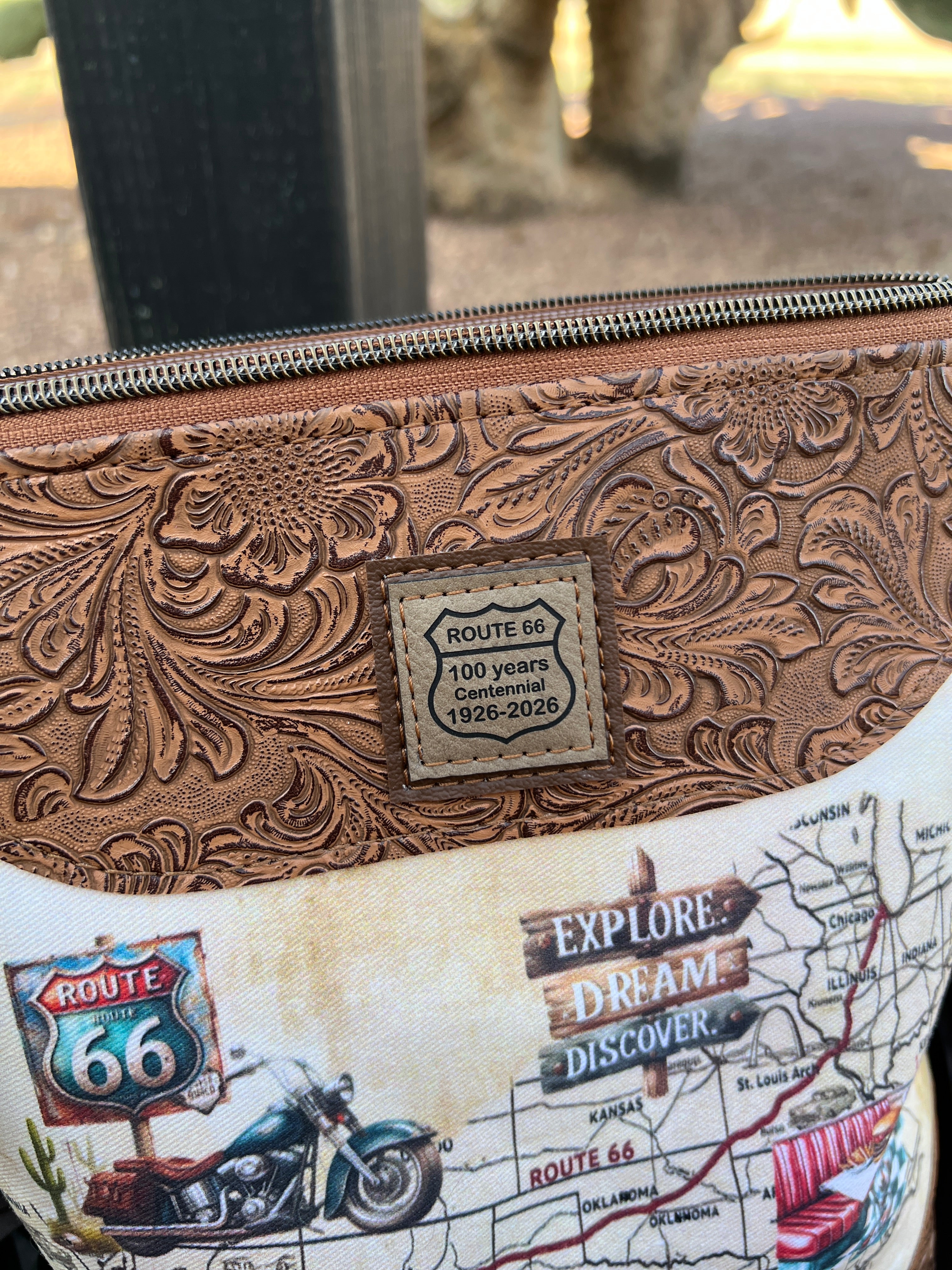 Route 66 Vintage Road Crossbody Bag