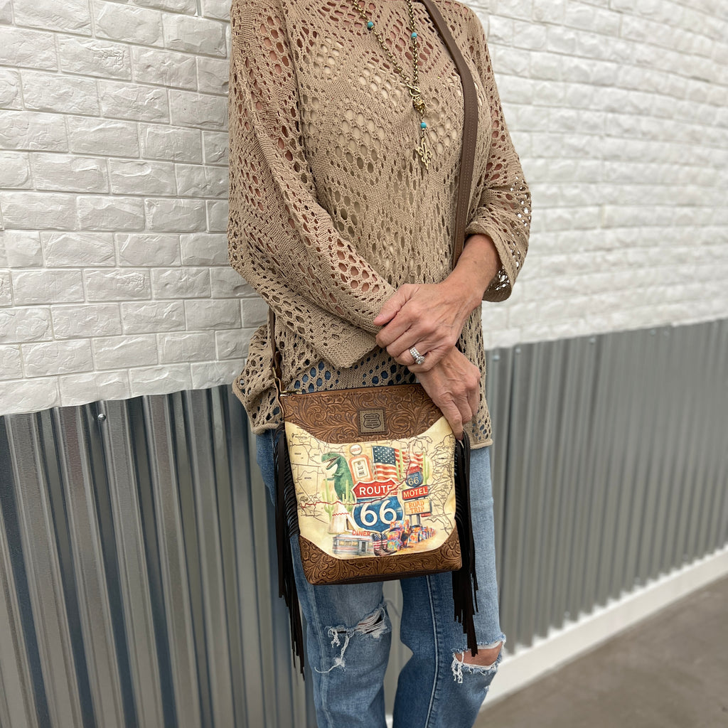 Route 66 Iconic Sights Crossbody Bag