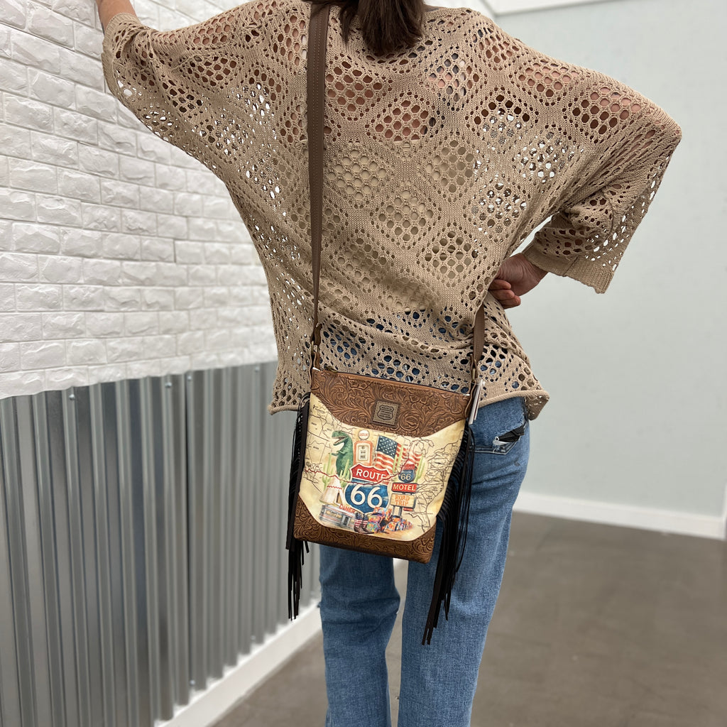 Route 66 Iconic Sights Crossbody Bag